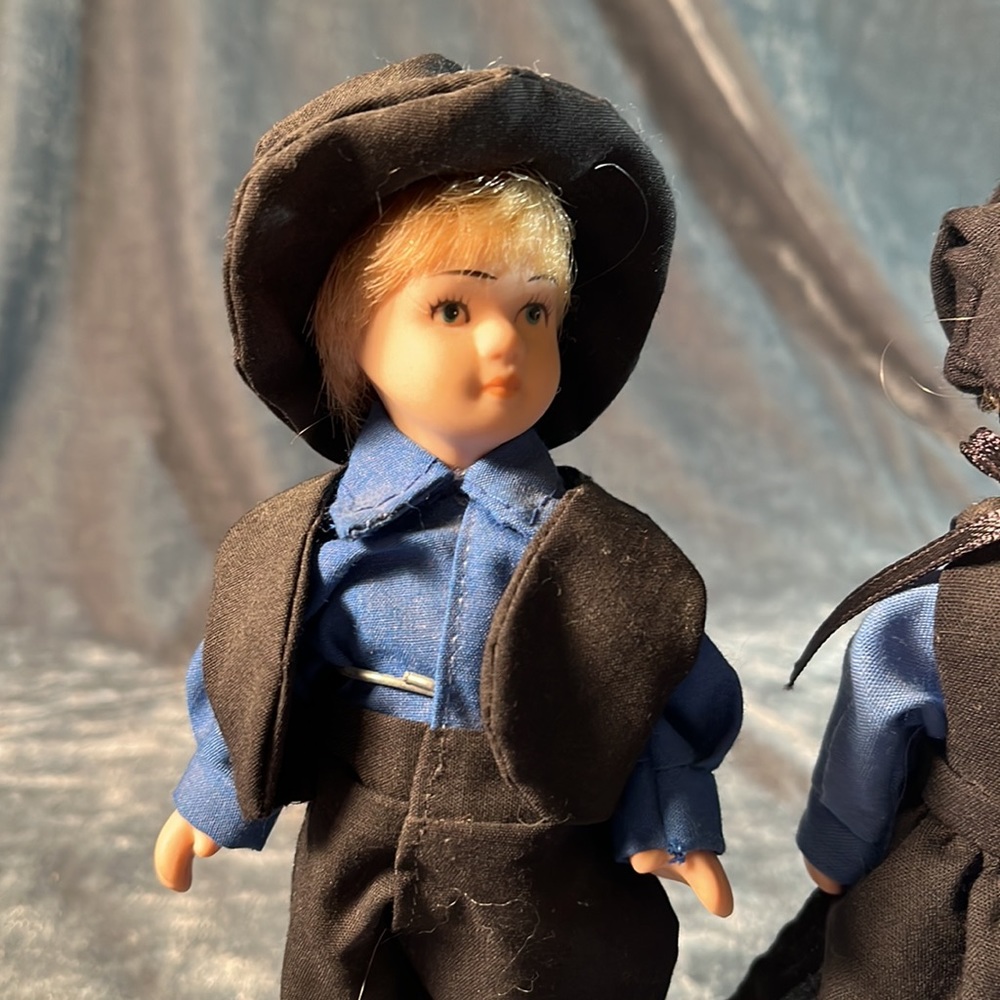 VTG Doll Couple Amish - Picture 2 of 4